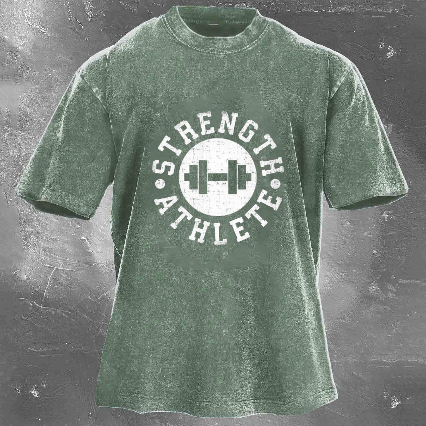 STRENGTH ATHLETE Men's Washed T-shirt