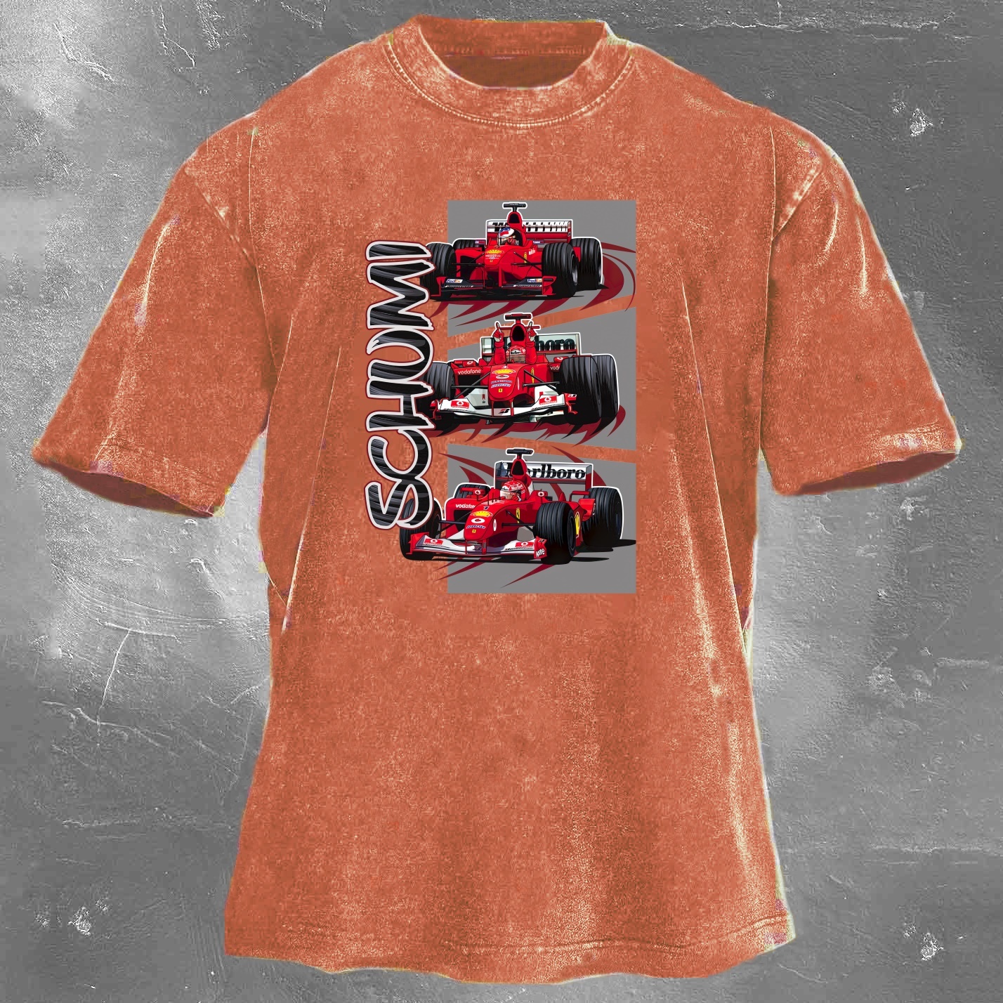 Racing Legend Vintage Cotton Washed T-Shirt 037