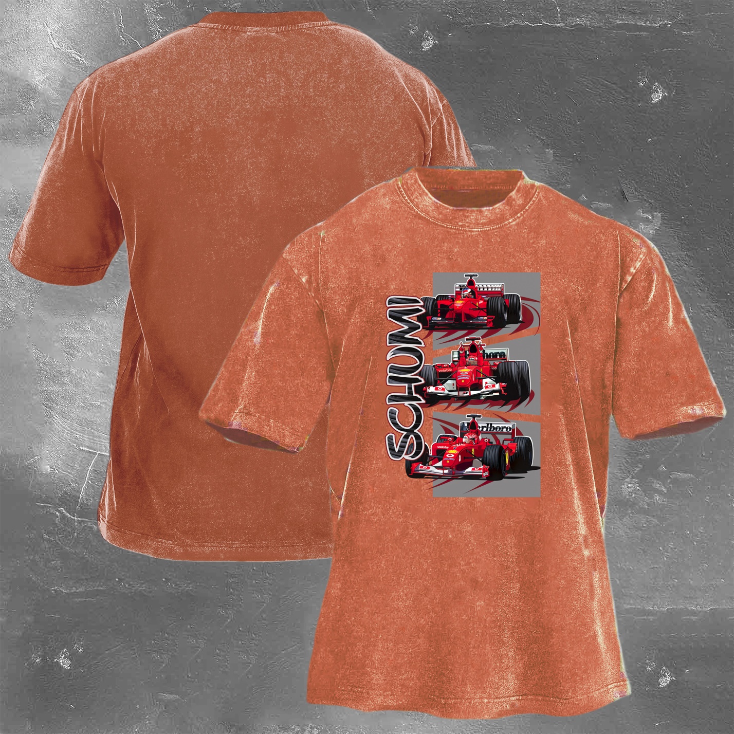 Racing Legend Vintage Cotton Washed T-Shirt 037