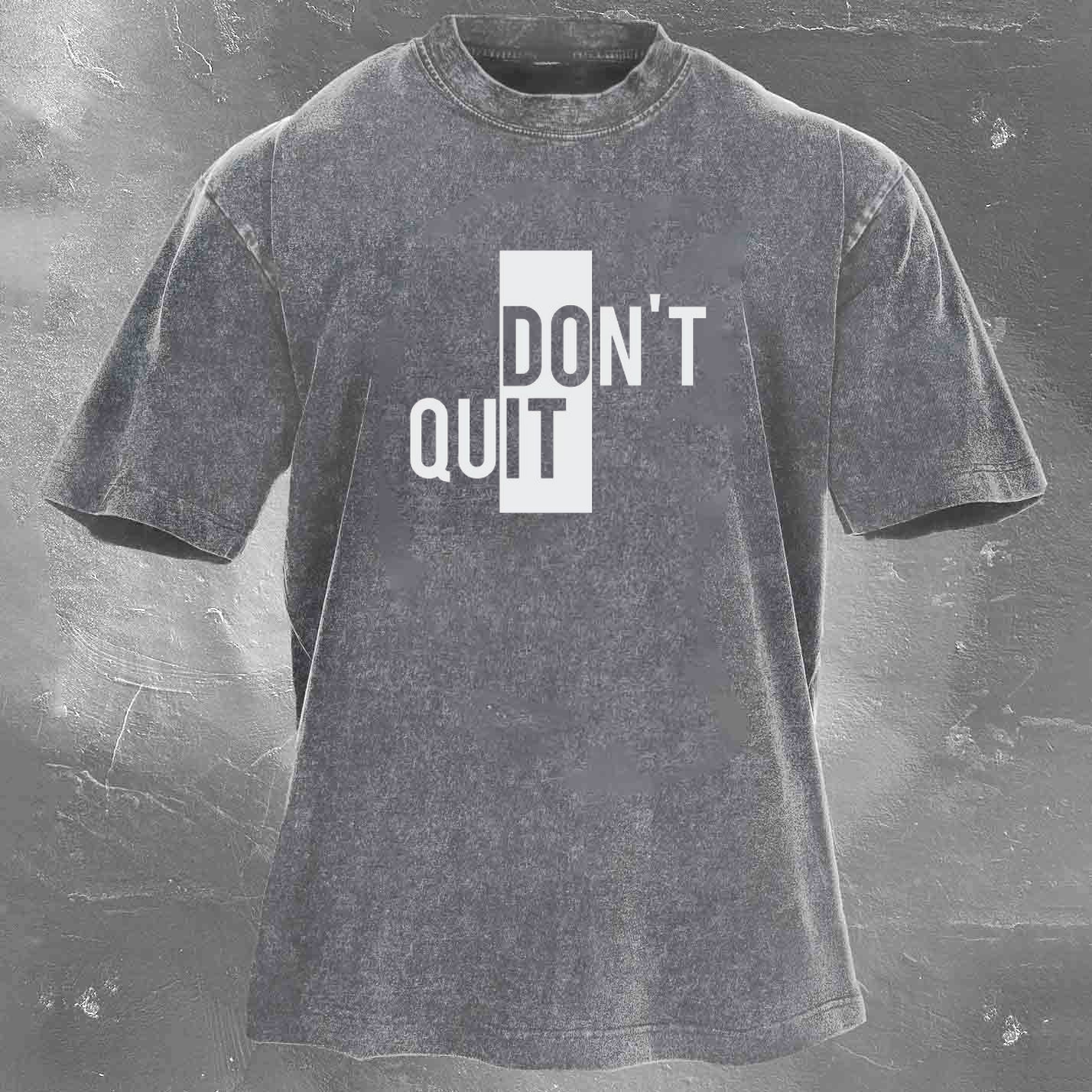 DO IT Men's washed T-shirt