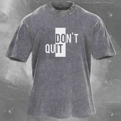 DO IT Men's washed T-shirt