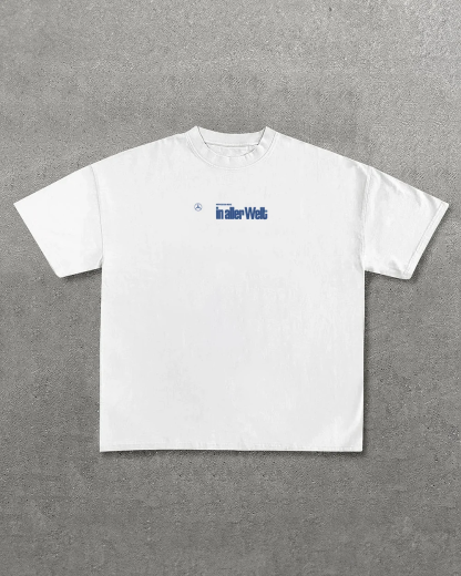 Casual Retro Street Car Printed Short Sleeve Crew Neck T-Shirt 112