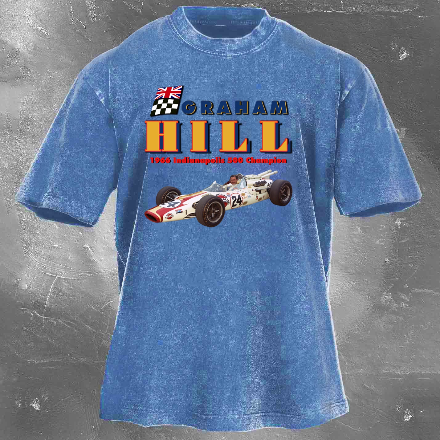 Racing Legend Vintage Cotton Washed T-Shirt 026