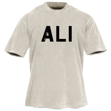 Muhammad Ali Printed Washed Retro Casual Short Sleeves 02