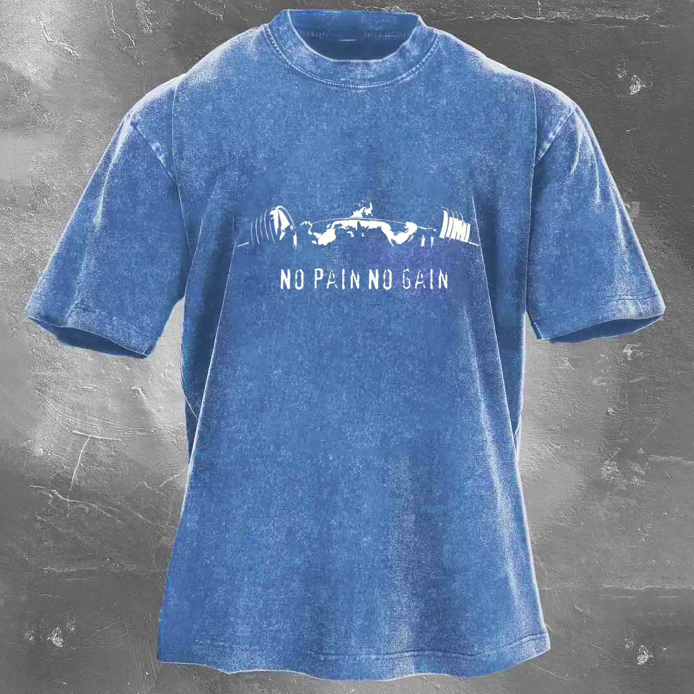 NO PAIN NO GAIN Men's Washed T-shirt