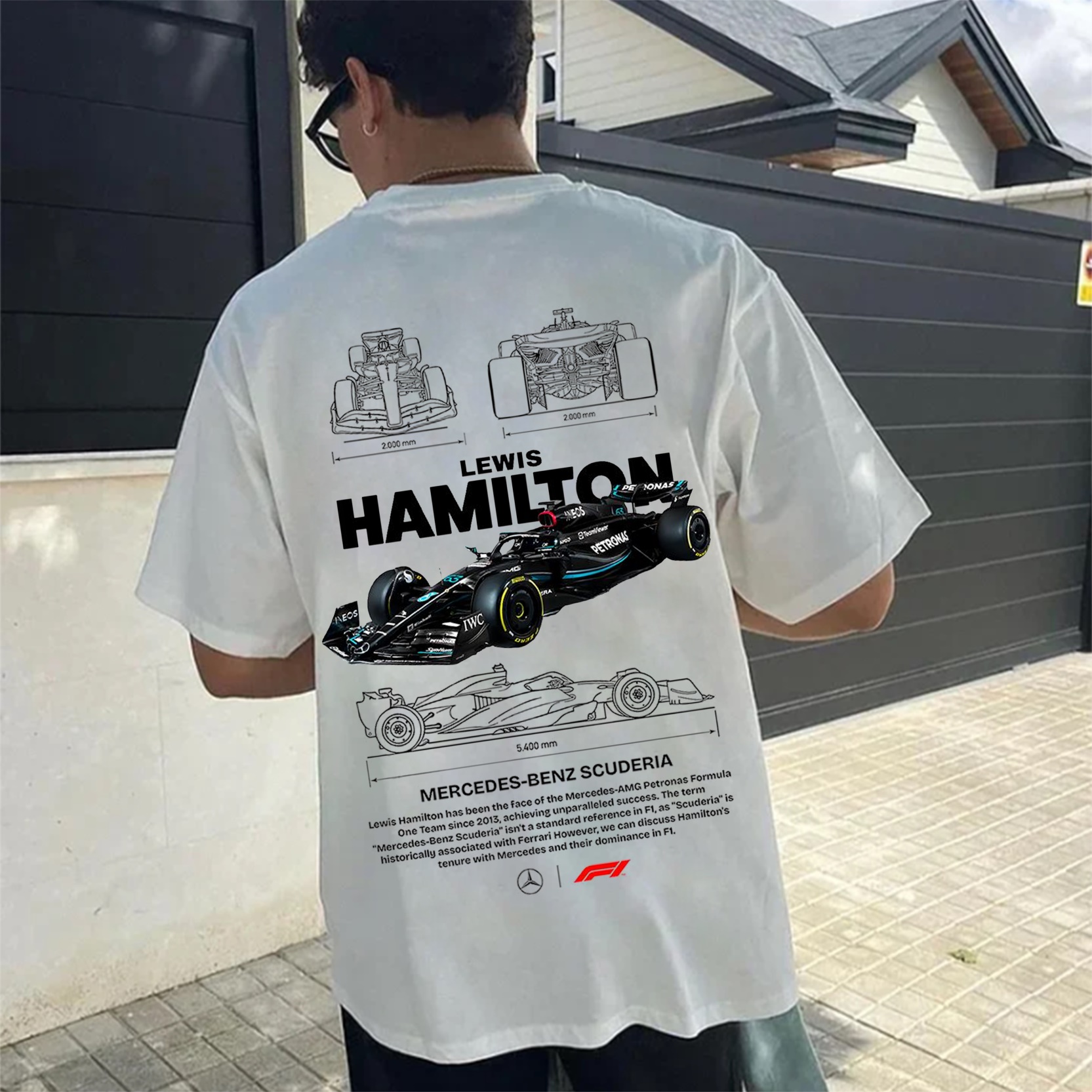 Popular Race Team Street Print Pure Cotton Casual T-Shirt 01