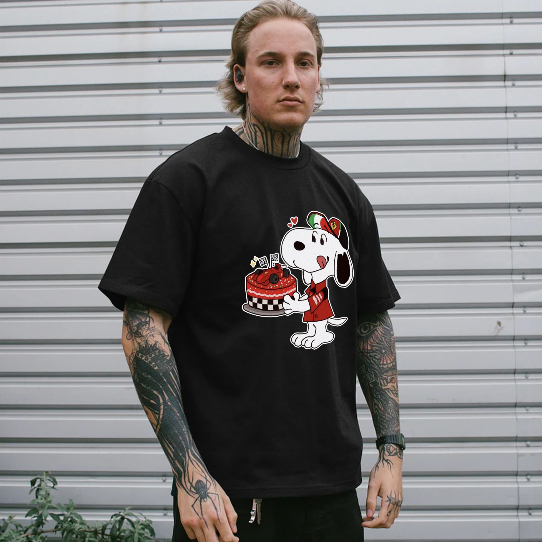 Classic Anime Print Casual Short Sleeves 29