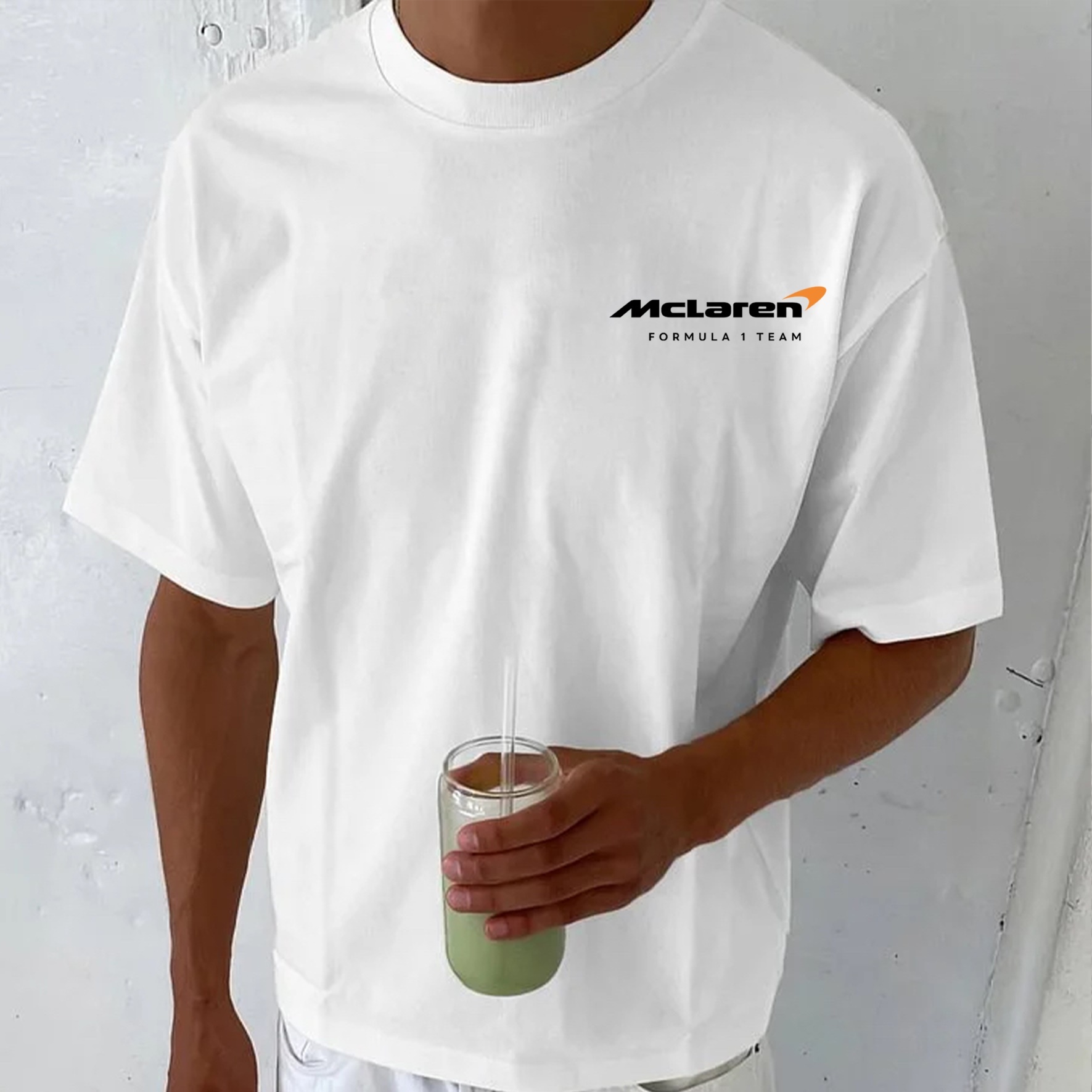 Classic Racing Race Car Team Street Print Pure Cotton Casual T-Shirt 02