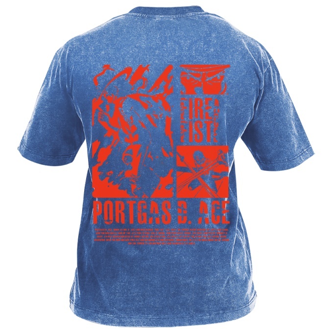 Classic Popular Anime Print Retro Washed Short Sleeves 03