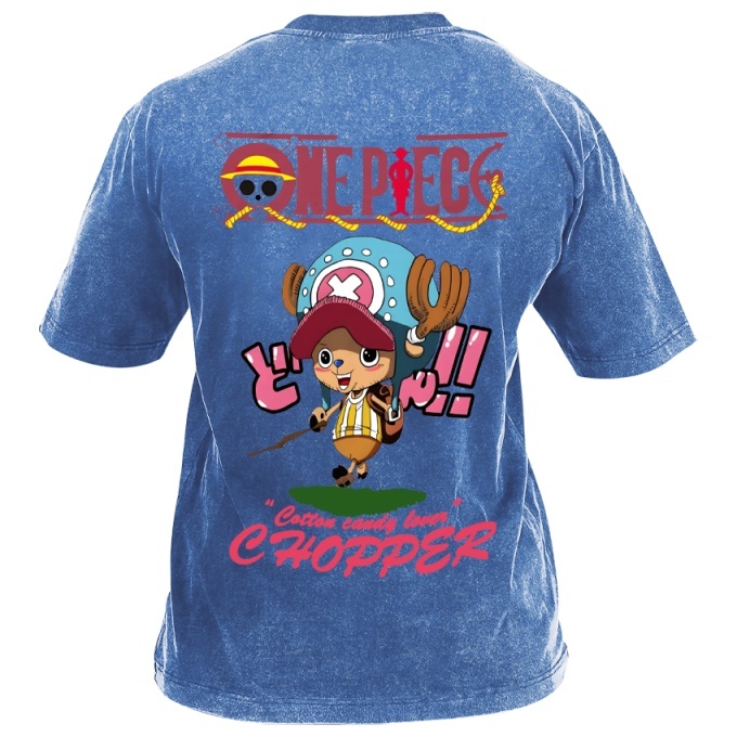 Classic Popular Anime Print Retro Washed Short Sleeves 07