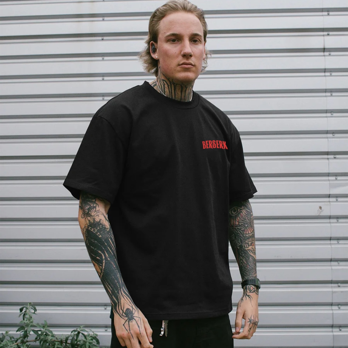 Dark Anime Print Pure Cotton Casual Short Sleeves 05