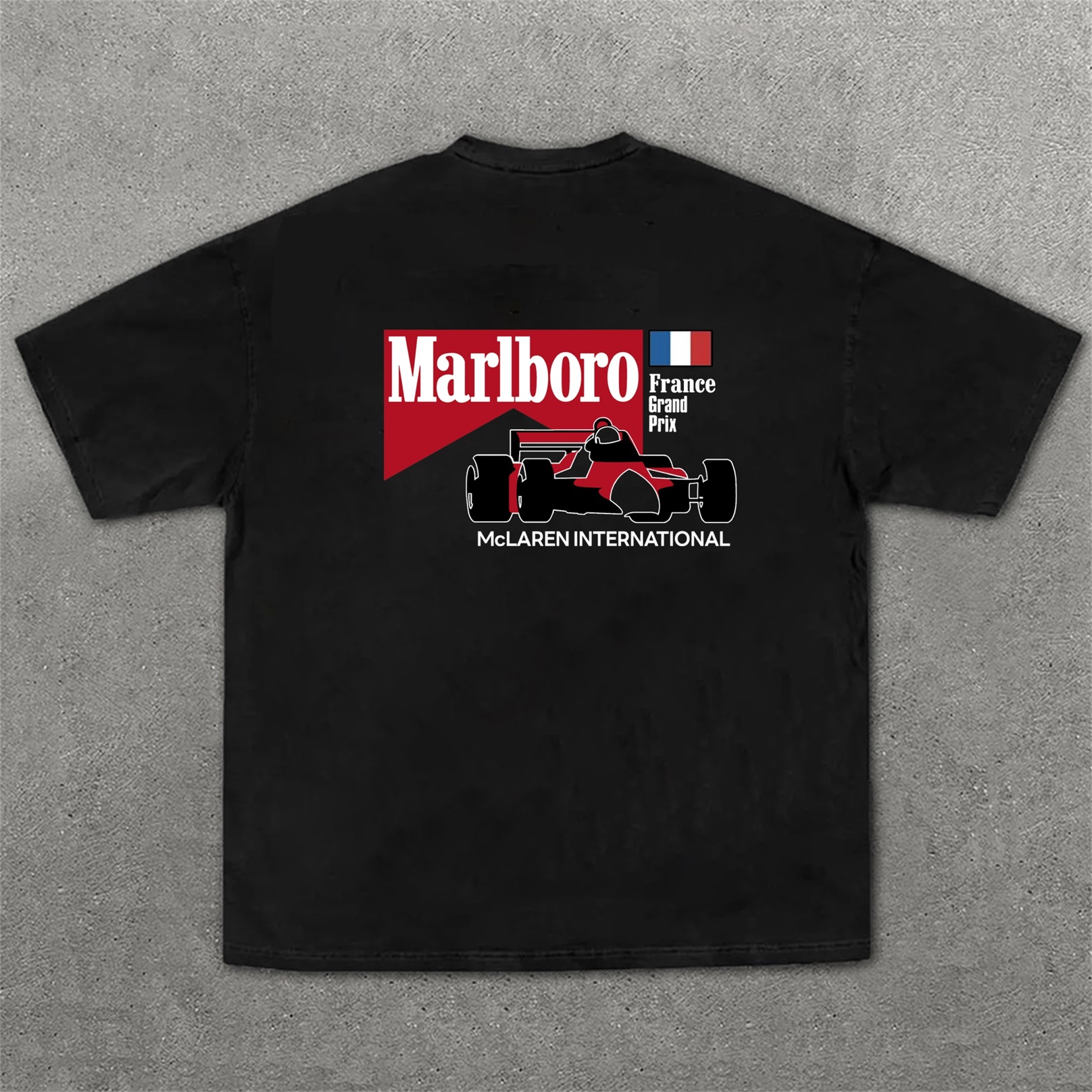Legendary Racing Driver Aryton Senna Street Print Cotton T-Shirt 06