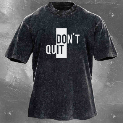 DO IT Men's washed T-shirt