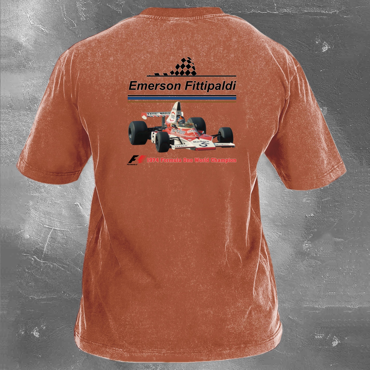 Racing Legend Vintage Cotton Washed T-Shirt 027