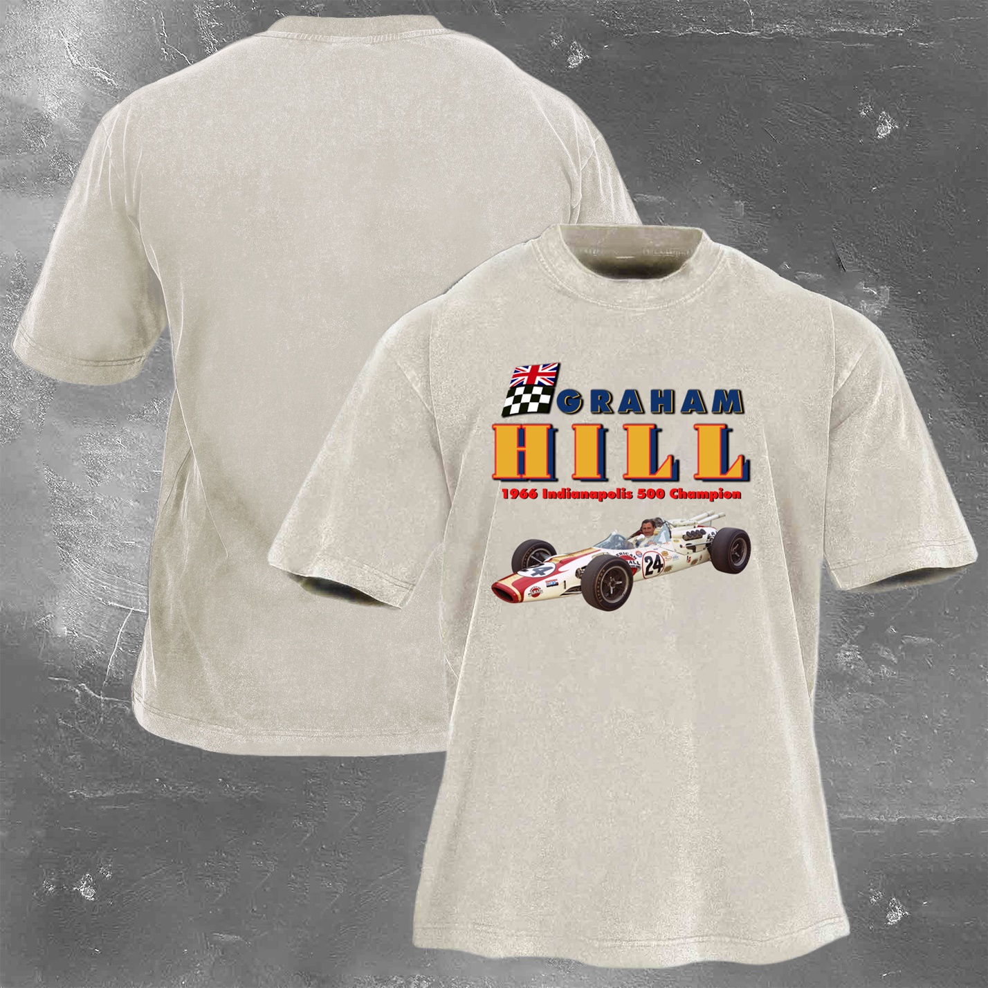 Racing Legend Vintage Cotton Washed T-Shirt 026