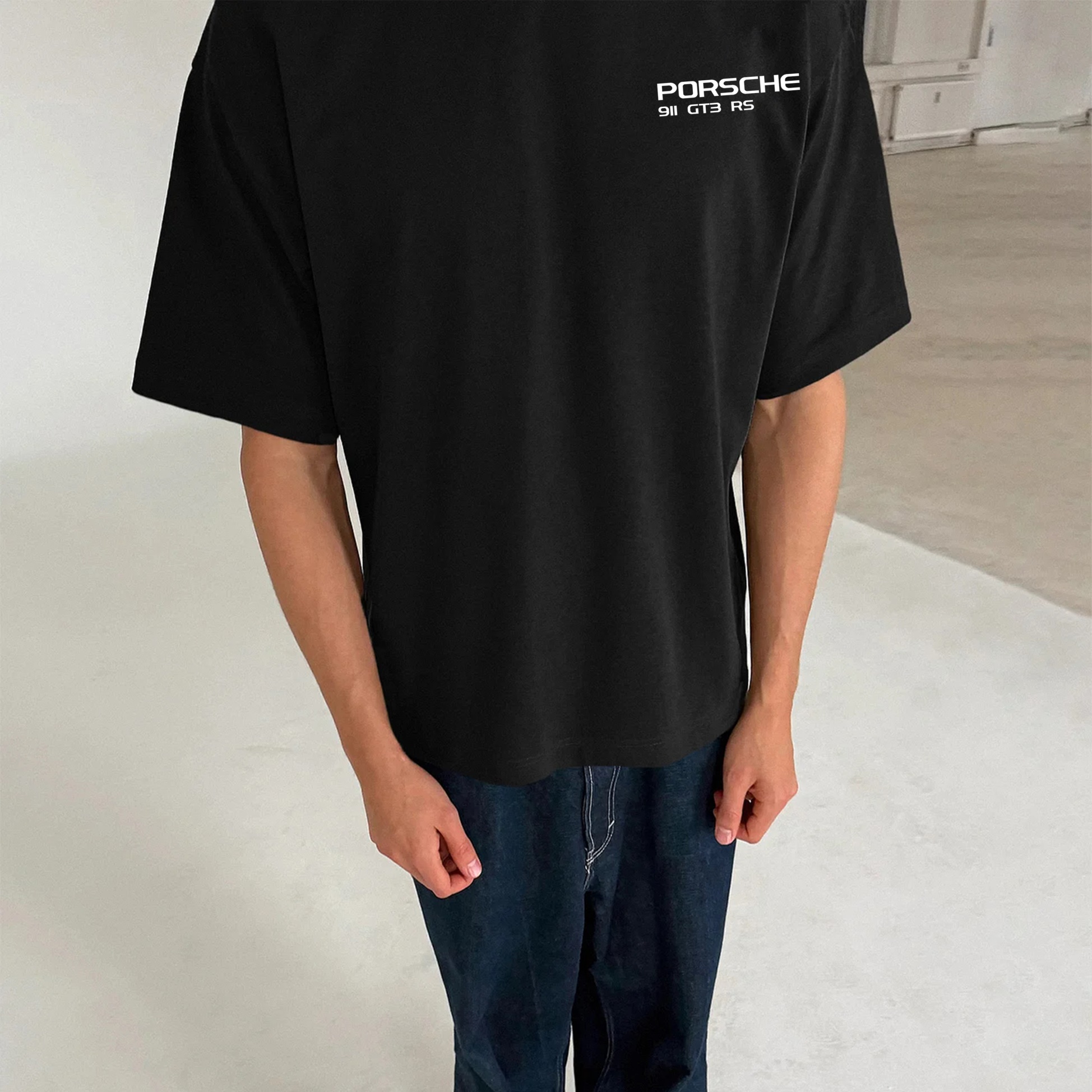 Popular Sports Car Print Pure Cotton Casual T-Shirt 08