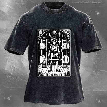 THE DEADLIFT Men's Washed T-shirt