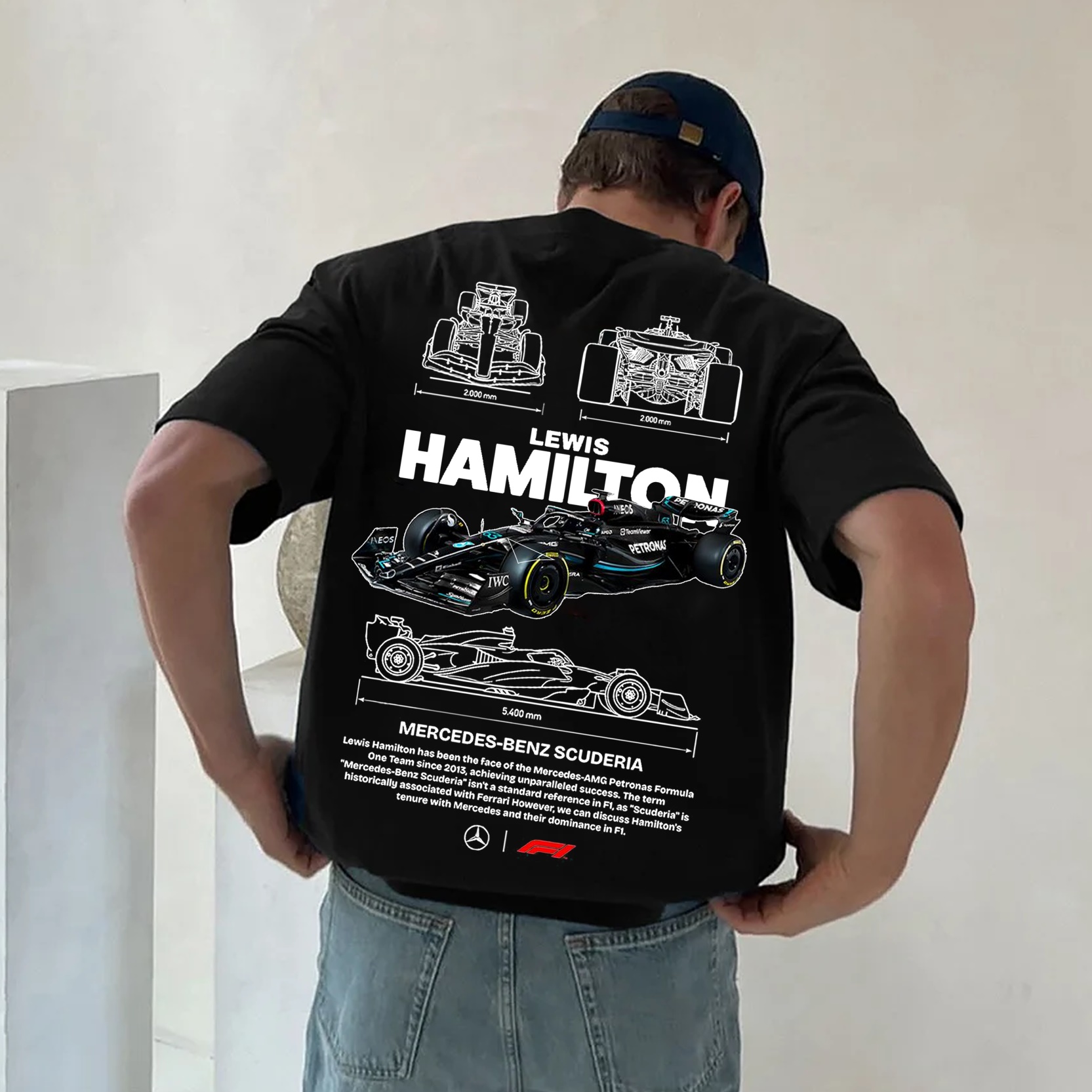 Popular Race Team Street Print Pure Cotton Casual T-Shirt 01
