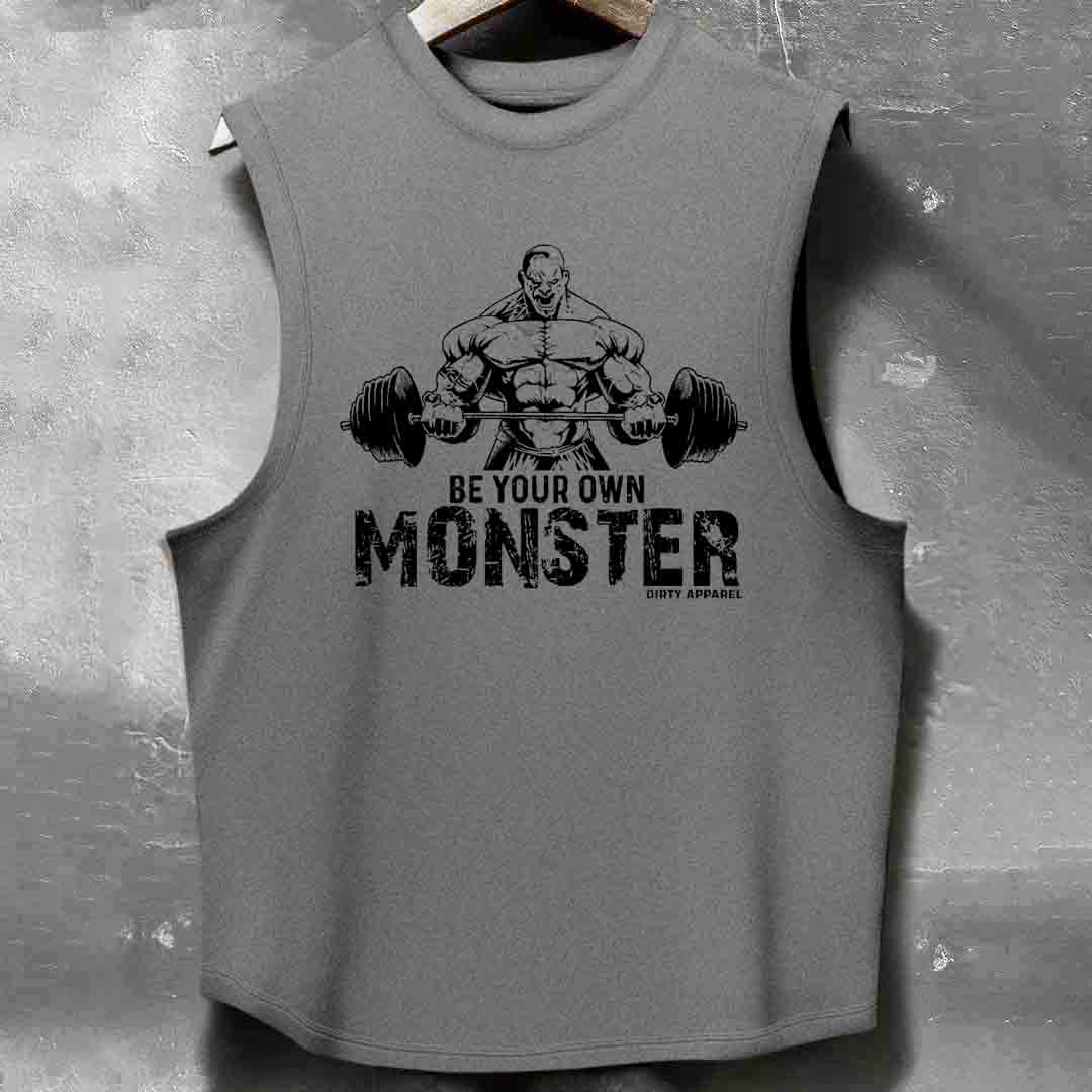 BE YOUR OWN MONSTER Men's washed Tank