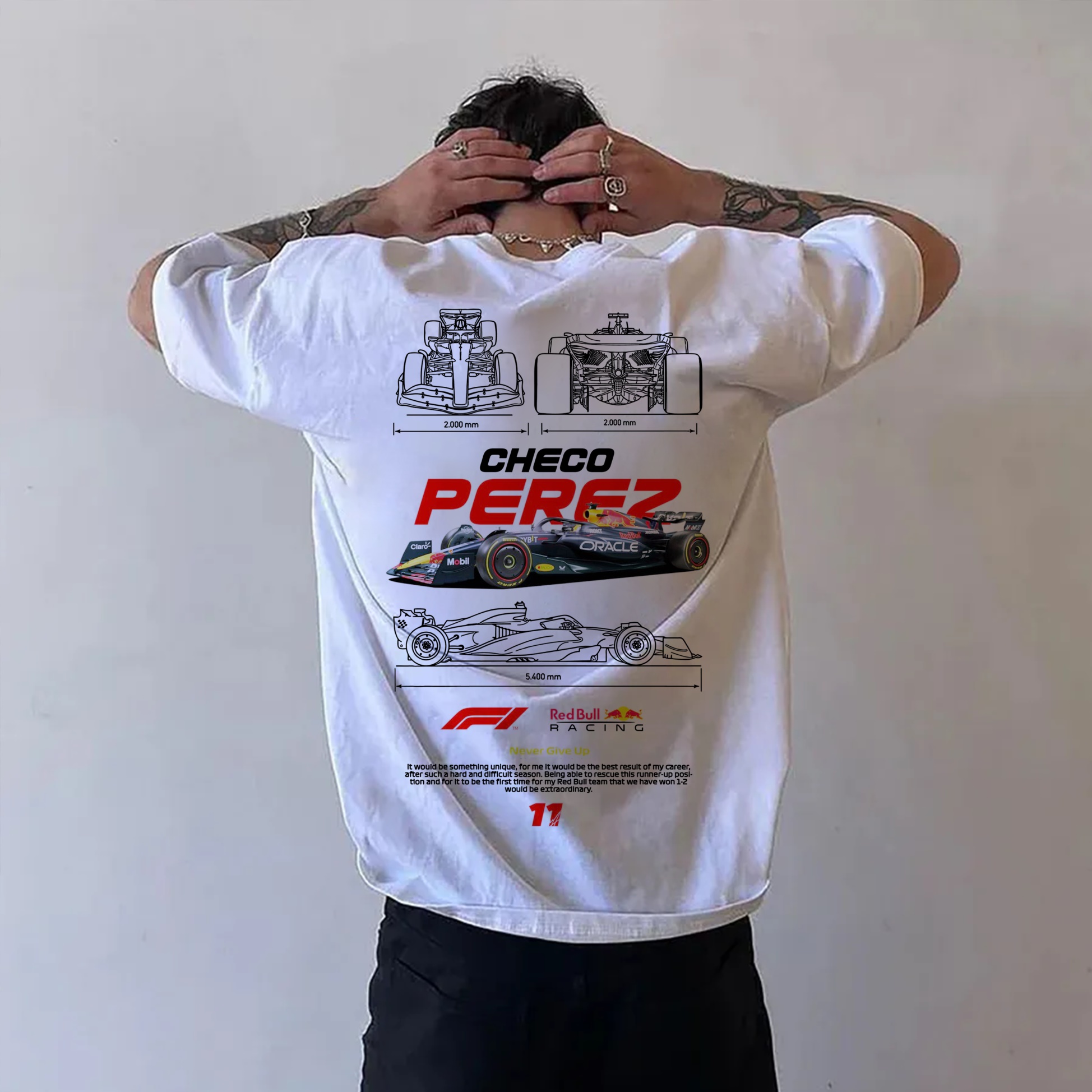 Popular Race Team Street Print Pure Cotton Casual T-Shirt 07