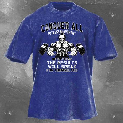 The Results Will Speak Unisex Vintage Washed T-Shirt