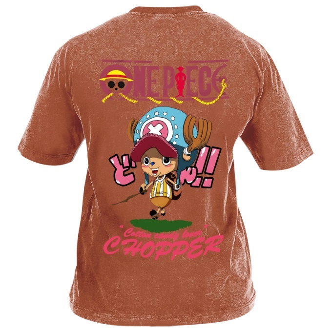 Classic Popular Anime Print Retro Washed Short Sleeves 07