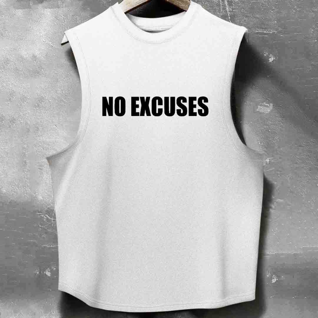 No Excuses Men's washed Tank