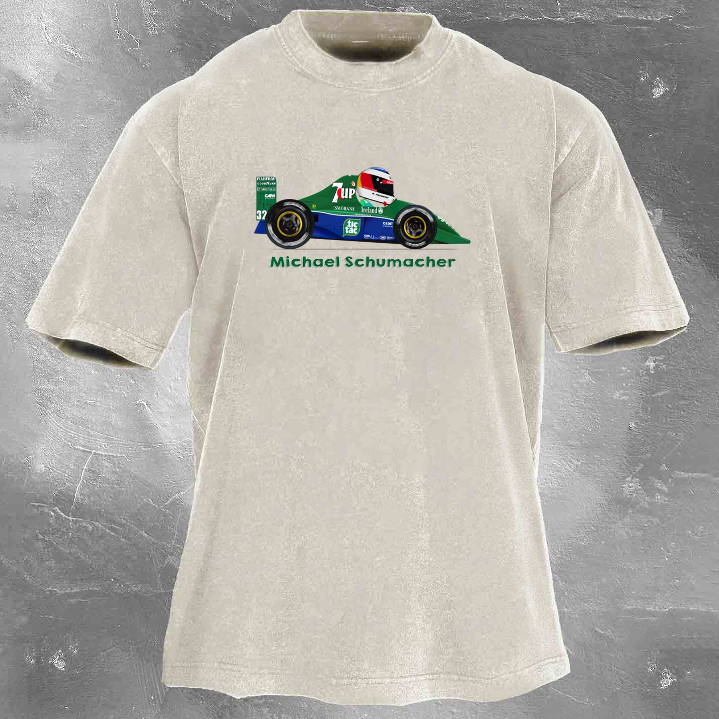 Racing Legend Vintage Cotton Washed T-Shirt 022