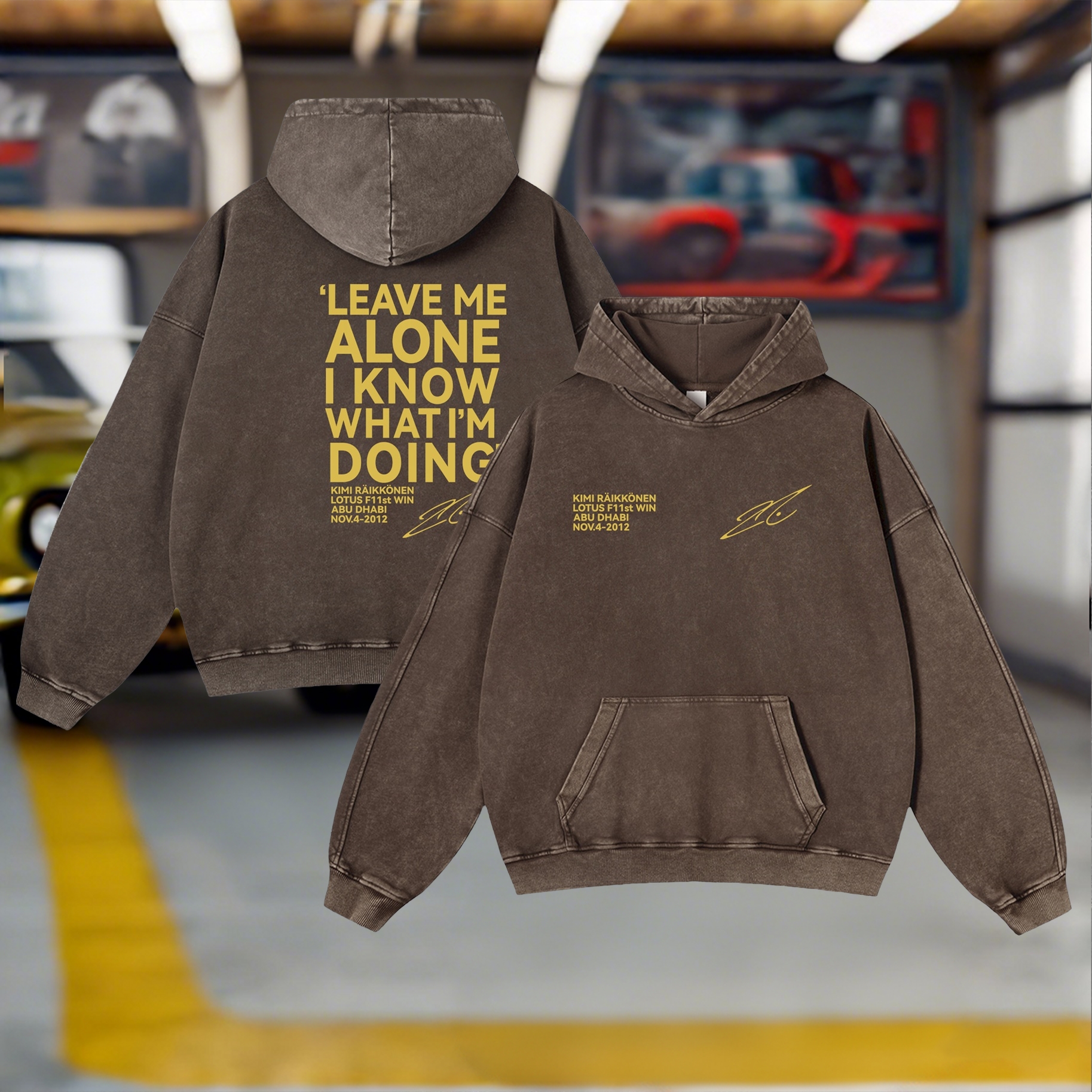 Racing Legend Vintage Washed Hoodie 12