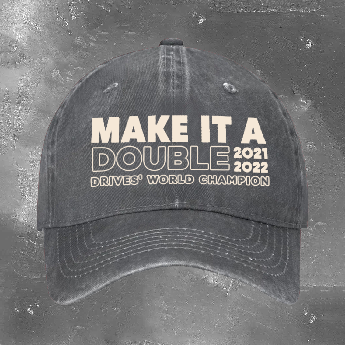 2025 Racing casual retro washed baseball cap 04