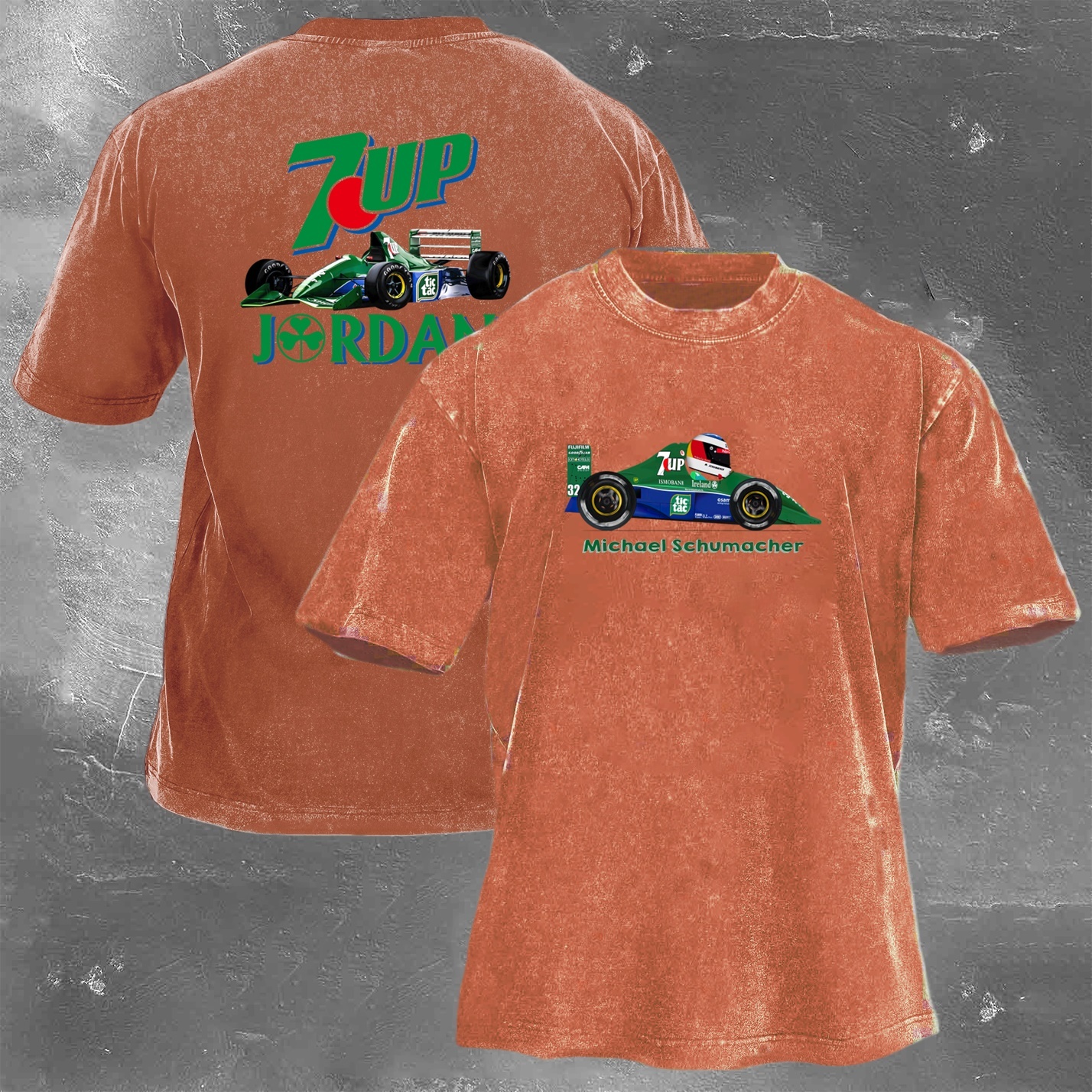 Racing Legend Vintage Cotton Washed T-Shirt 022