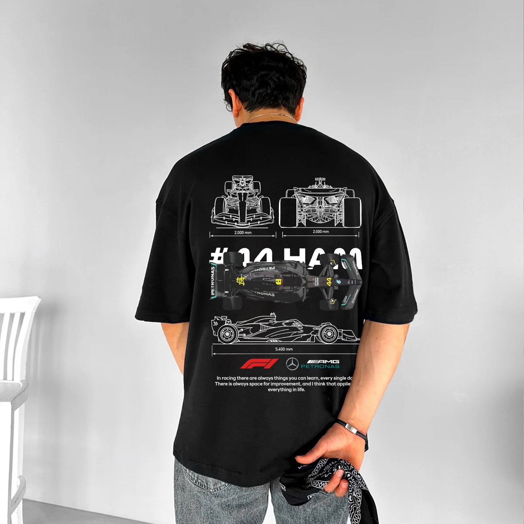 Classic Racing Race Car Team Street Print Pure Cotton Casual T-Shirt 05