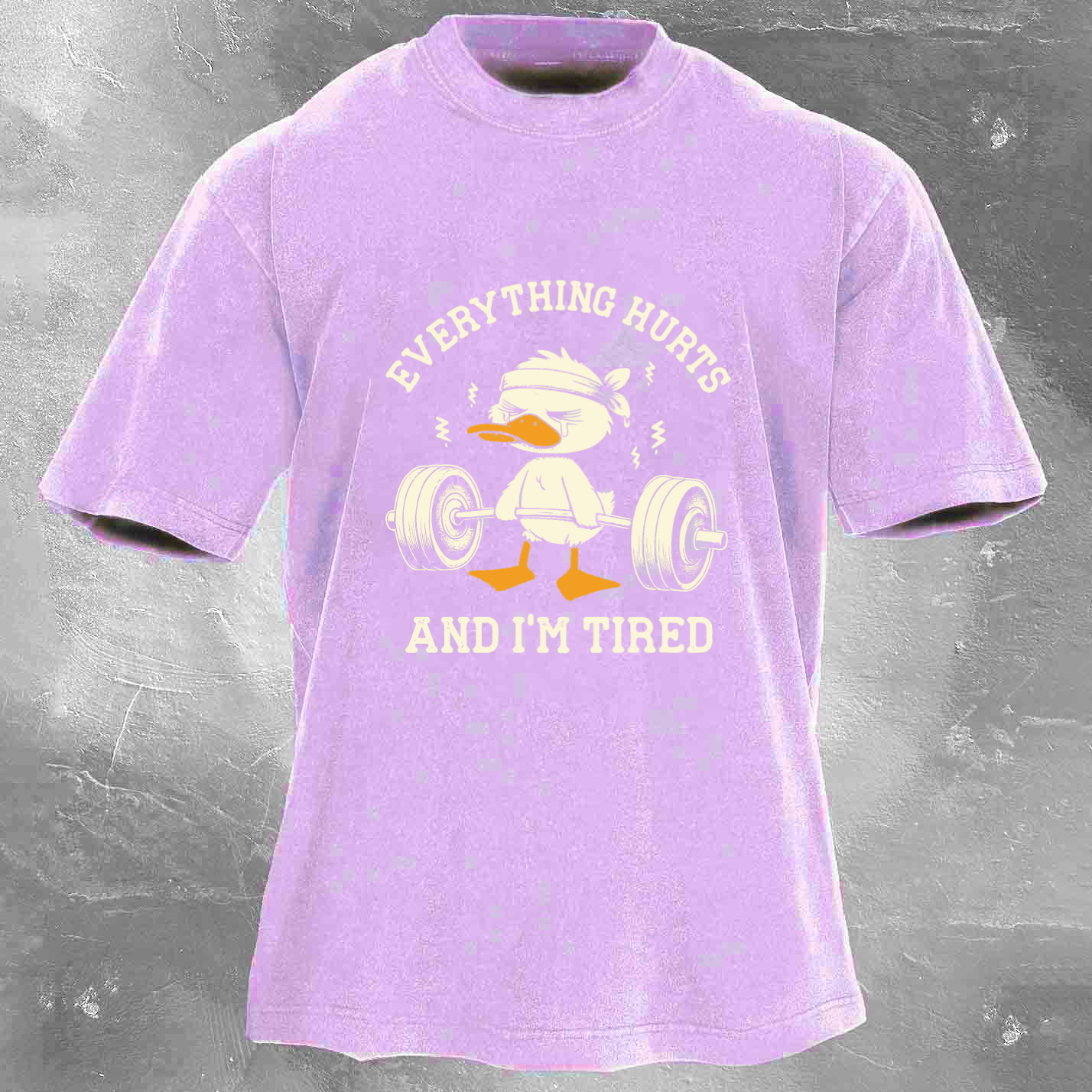 EVERYTHING HURTS AND I'M TIRED Men's Washed T-shirt