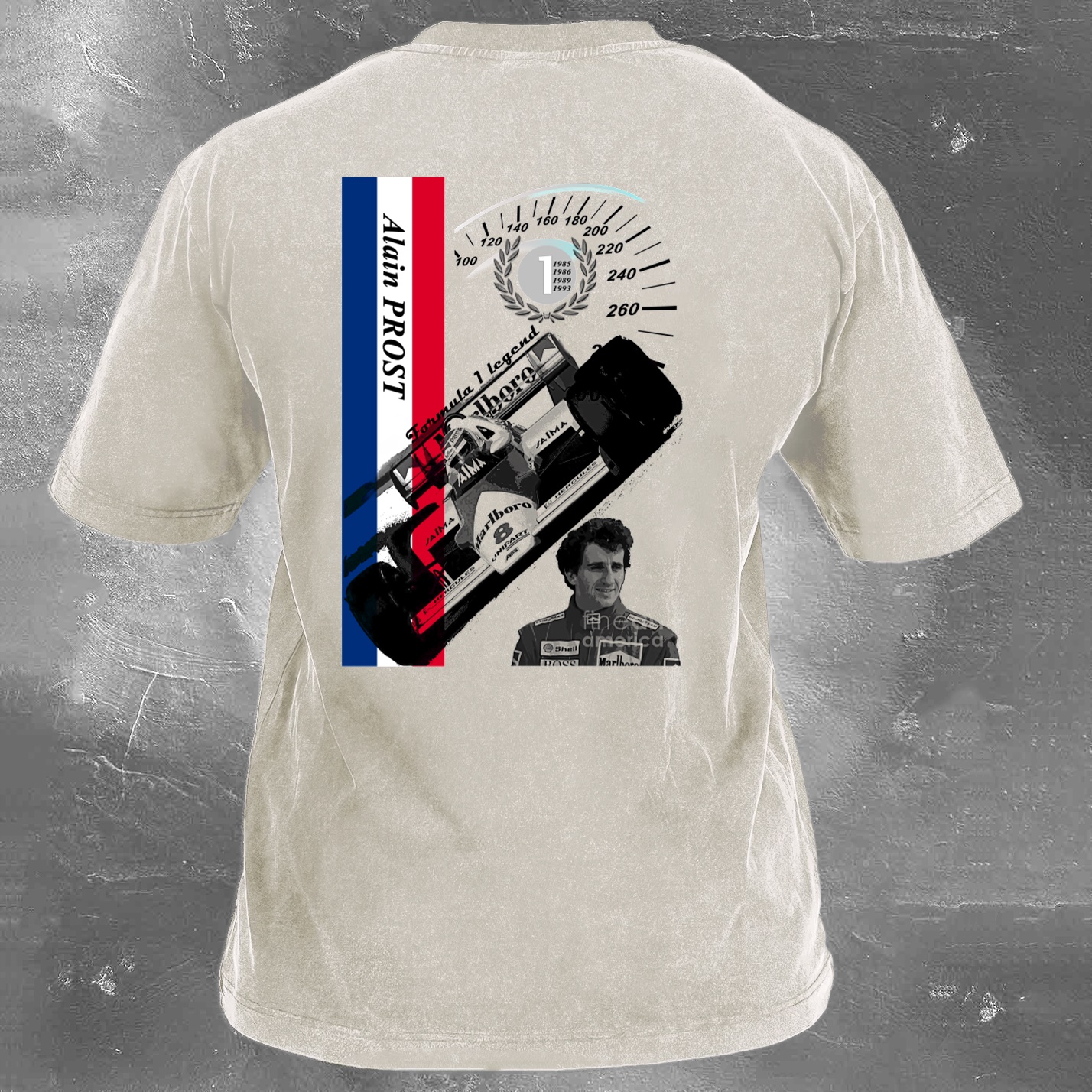 Racing Legend Vintage Cotton Washed T-Shirt 028