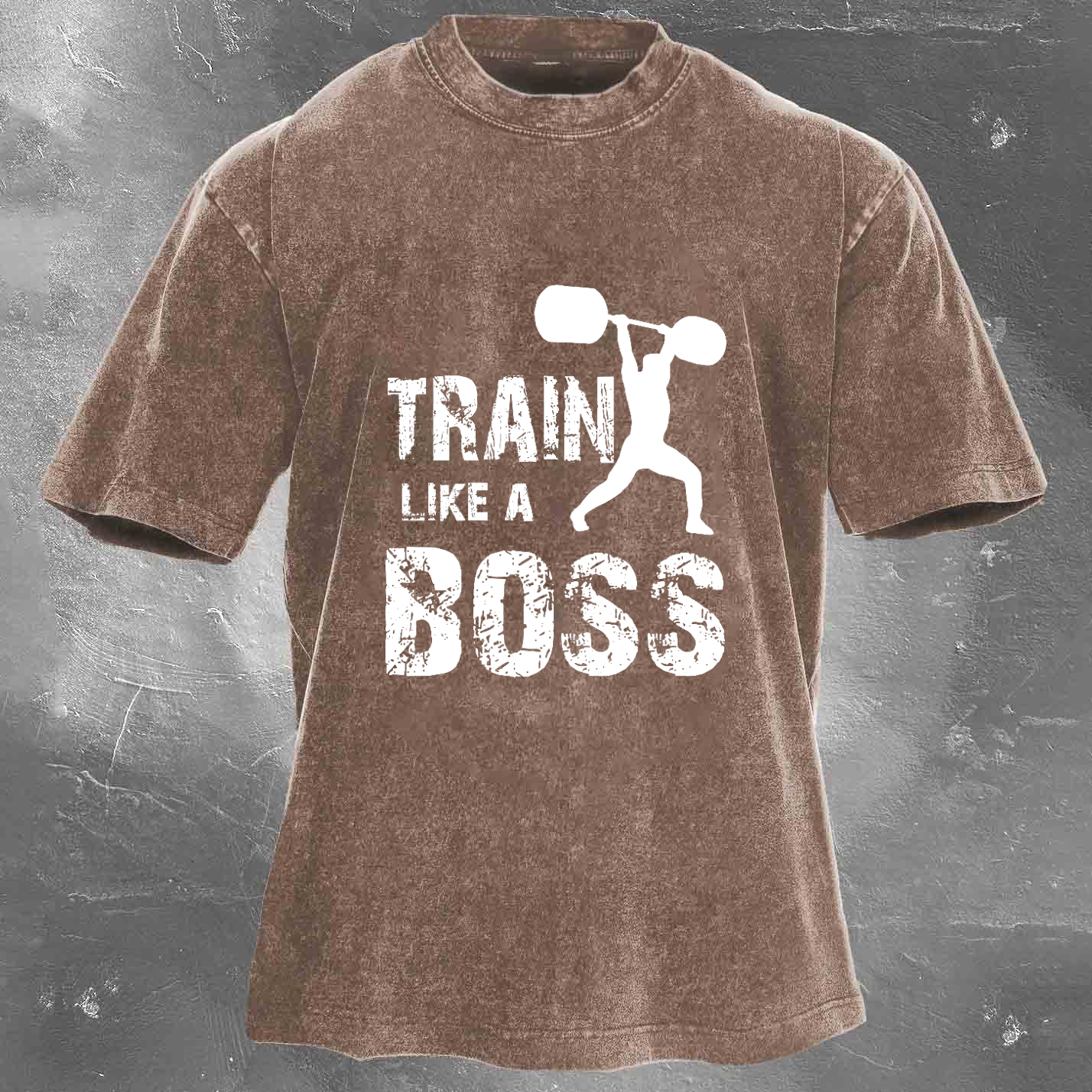 TRAIN LIKE A BOSS Unisex Washed T-shirt