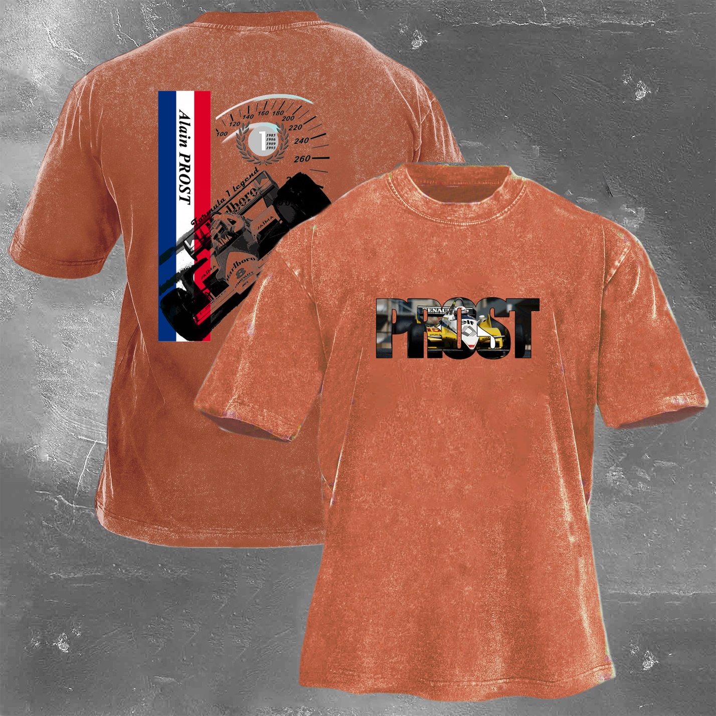 Racing Legend Vintage Cotton Washed T-Shirt 028