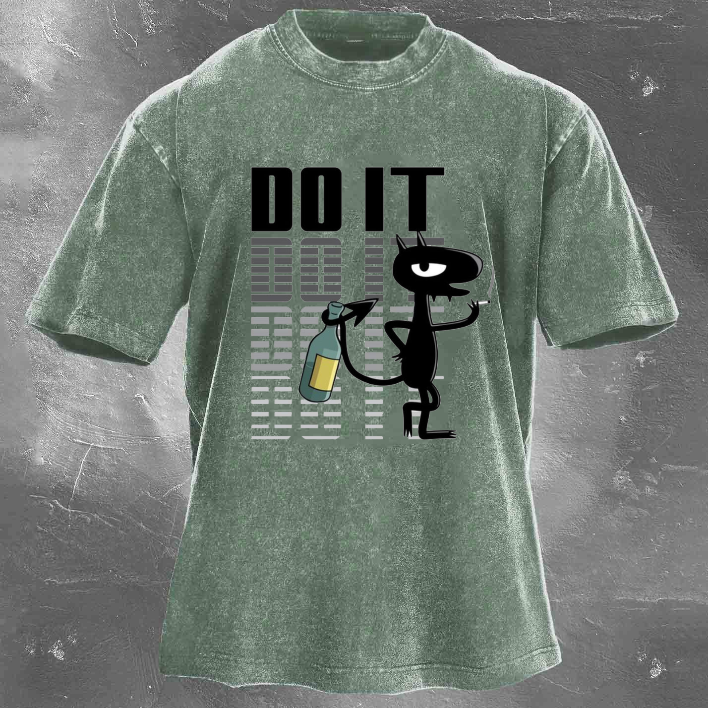 DOIT Men's Washed T-shirt