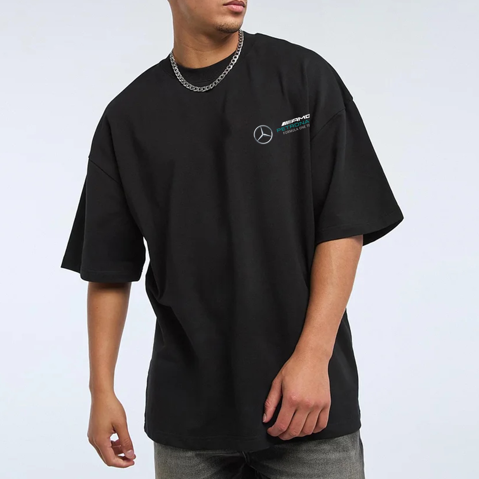 Popular Race Team Street Print Pure Cotton Casual T-Shirt 01