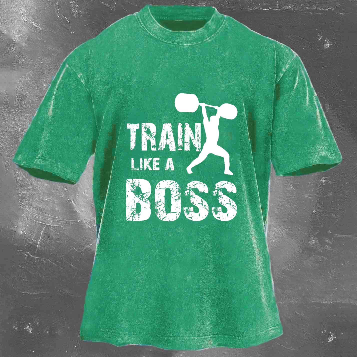 TRAIN LIKE A BOSS Unisex Washed T-shirt