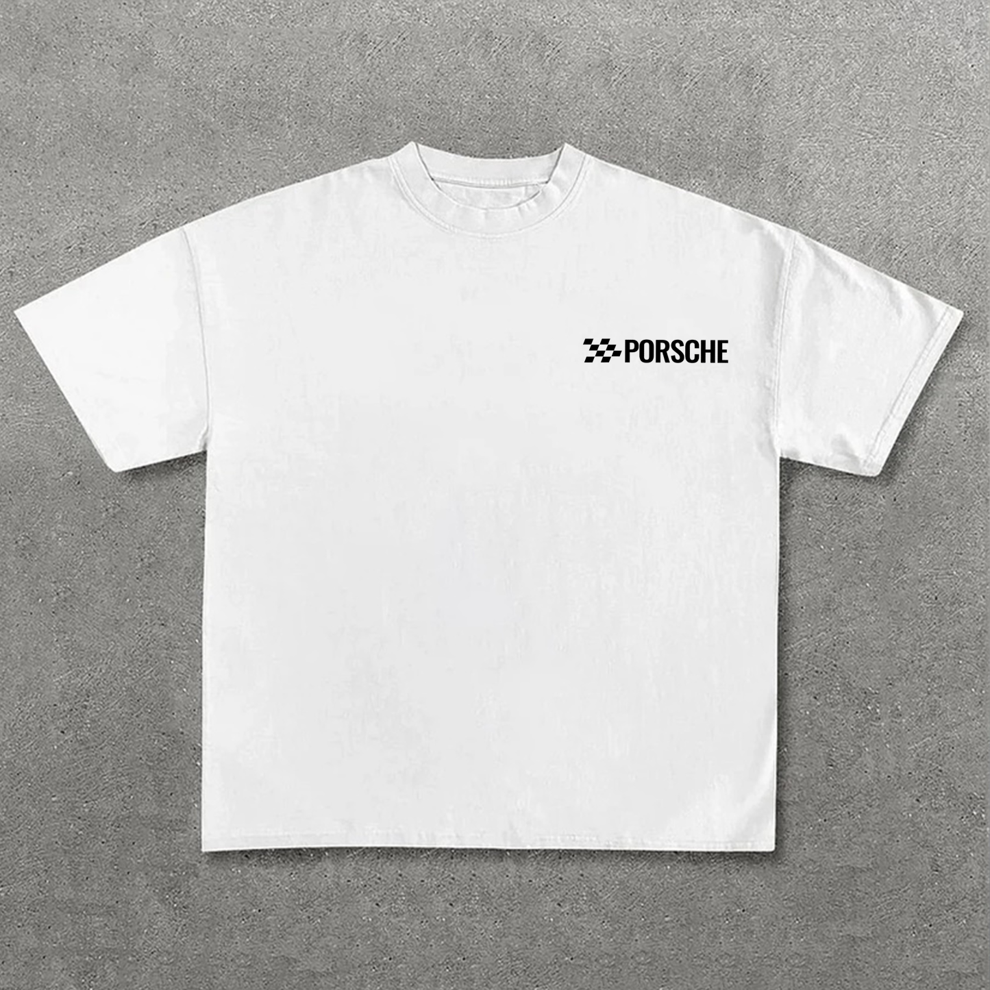 Classic Sports Car Street Print Pure Cotton Casual Short Sleeves 04