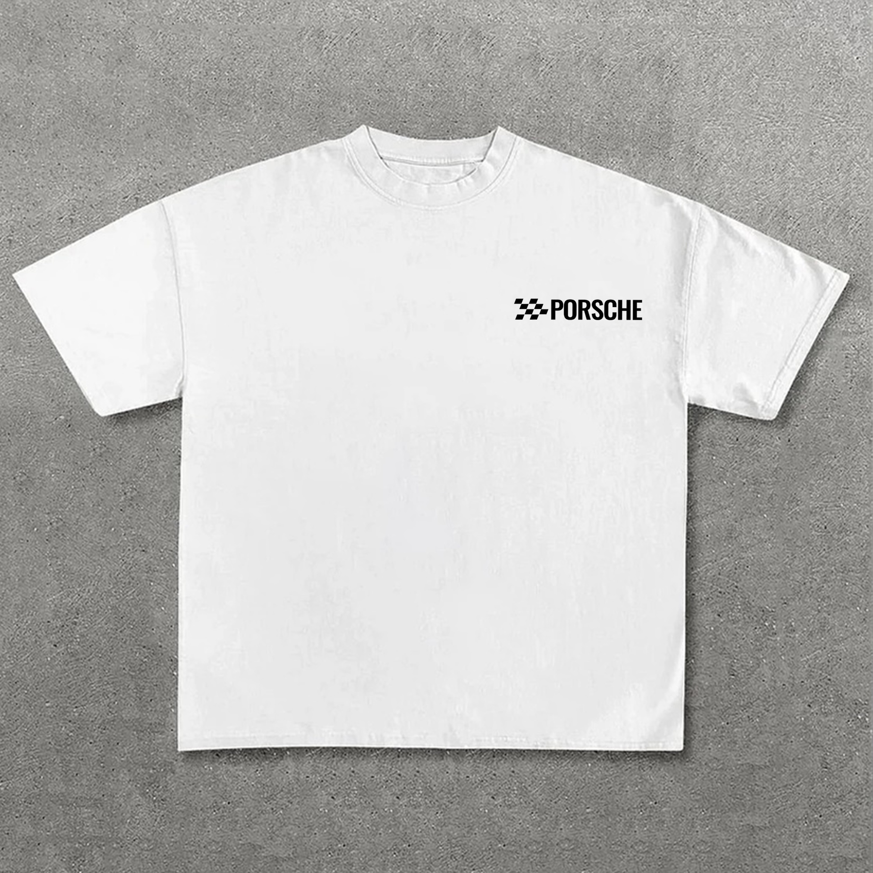 Classic Sports Car Street Print Pure Cotton Casual Short Sleeves 04