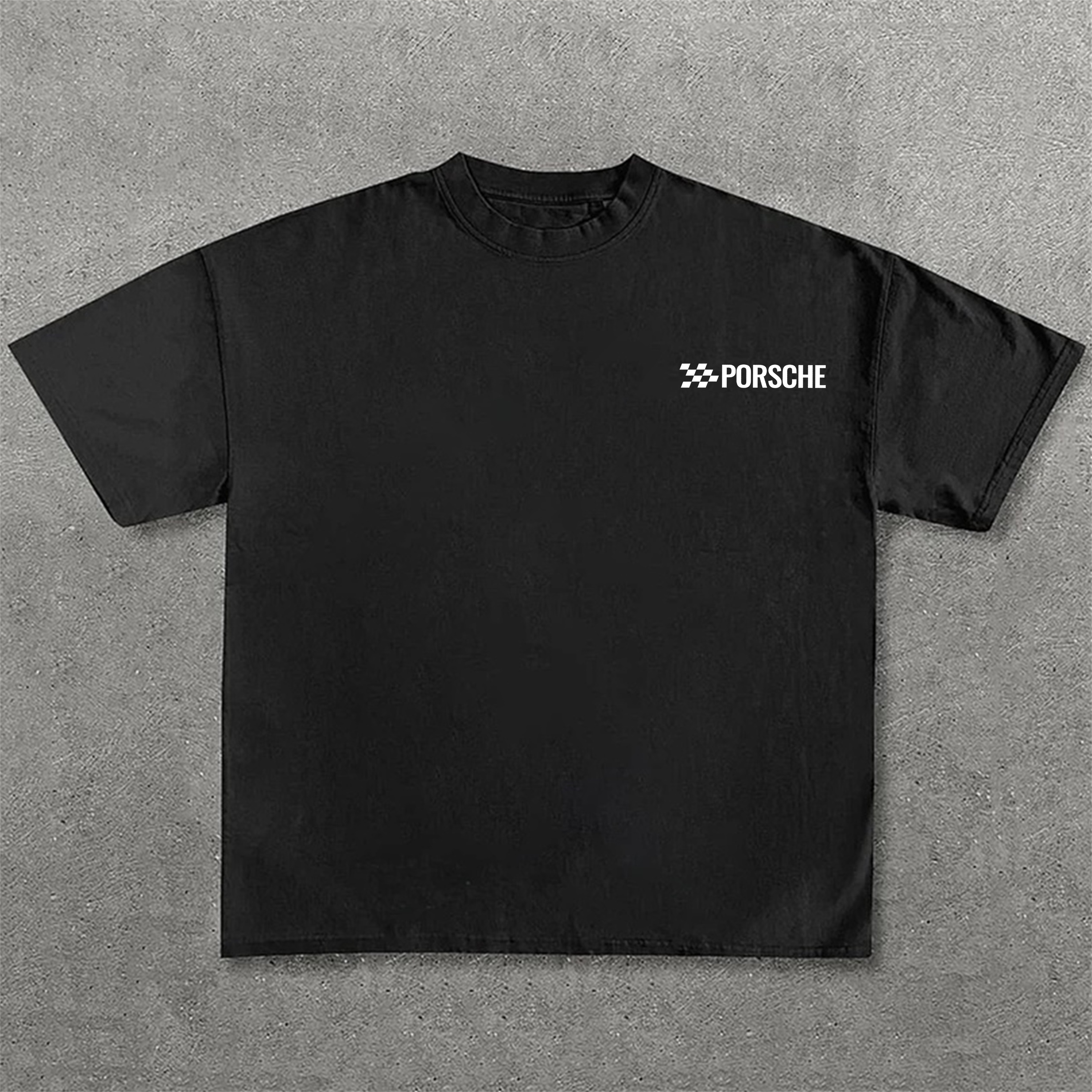 Classic Sports Car Street Print Pure Cotton Casual Short Sleeves 04