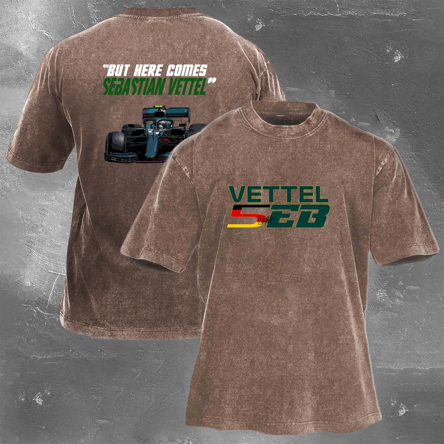 Racing Legend Vintage Cotton Washed T-Shirt 032
