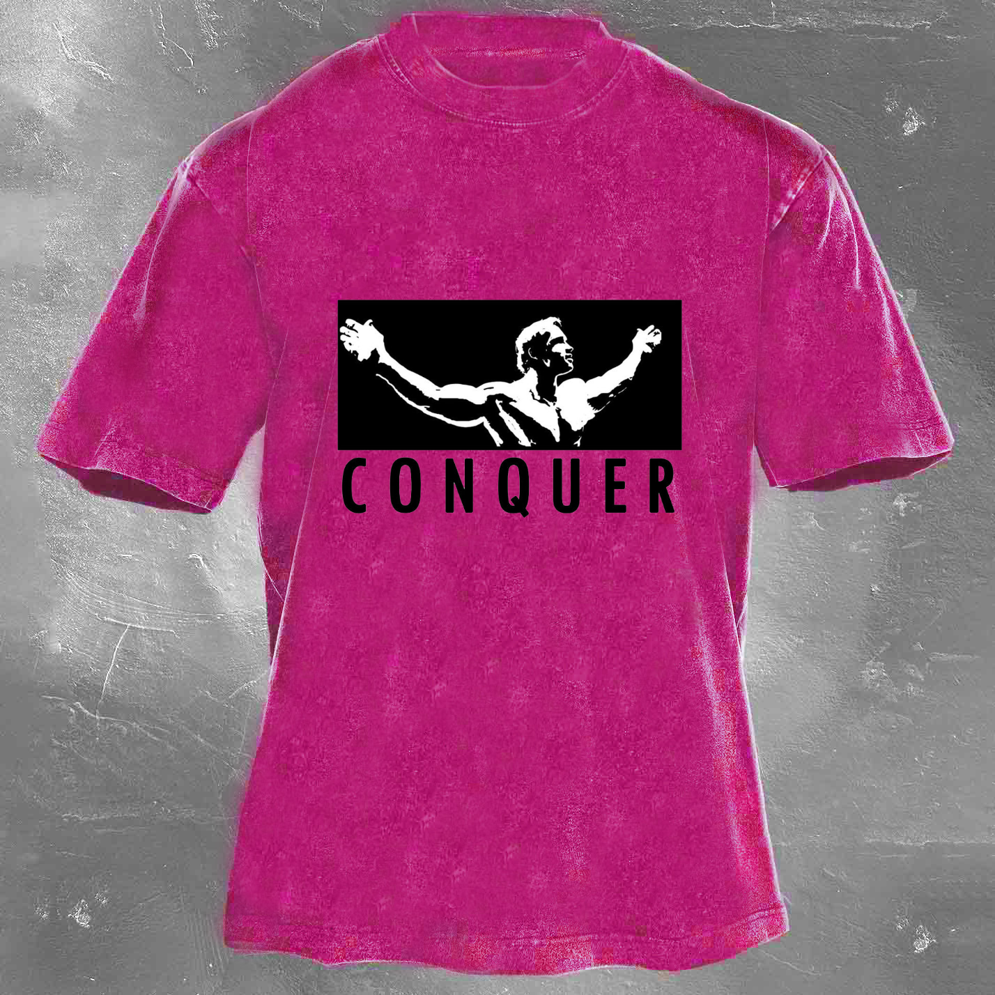 CONQUER Unisex Washed T-shirt