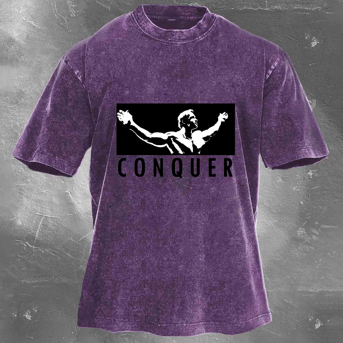 CONQUER Unisex Washed T-shirt