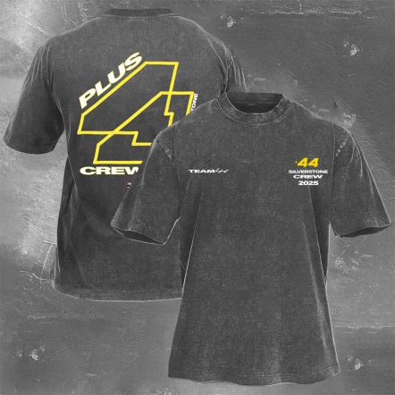 Racing Driver Print Retro Washed Casual T-Shirt 02