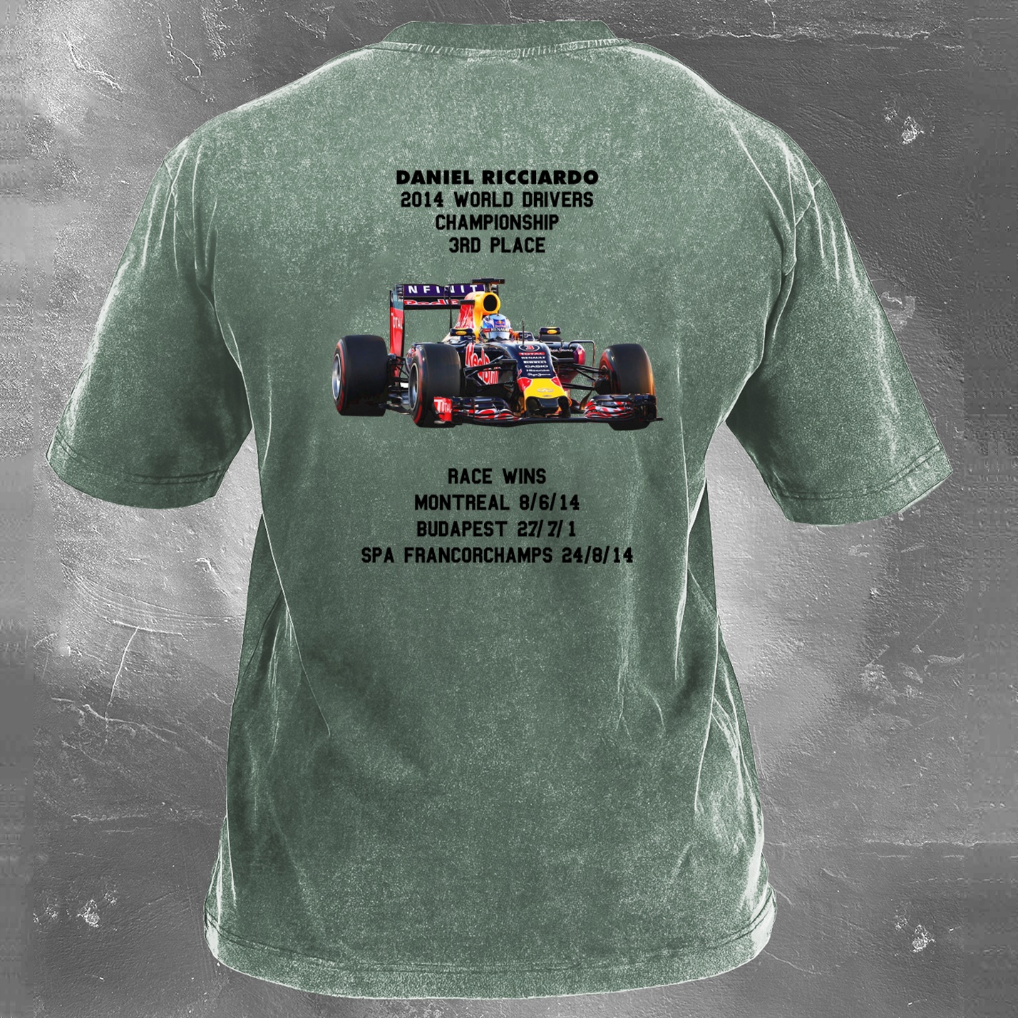 Racing Legend Vintage Cotton Washed T-Shirt 039