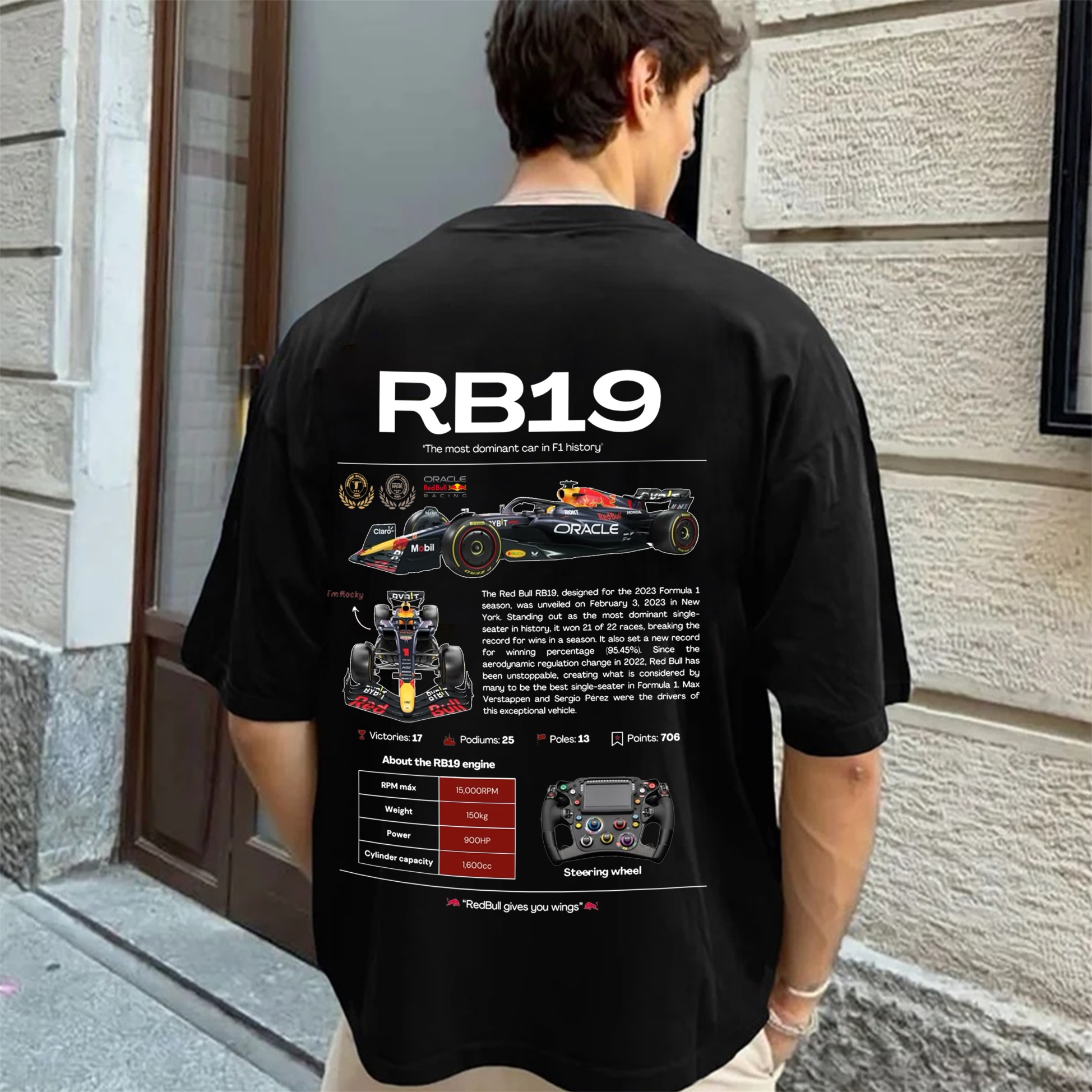Popular Race Team Street Print Pure Cotton Casual T-Shirt 08