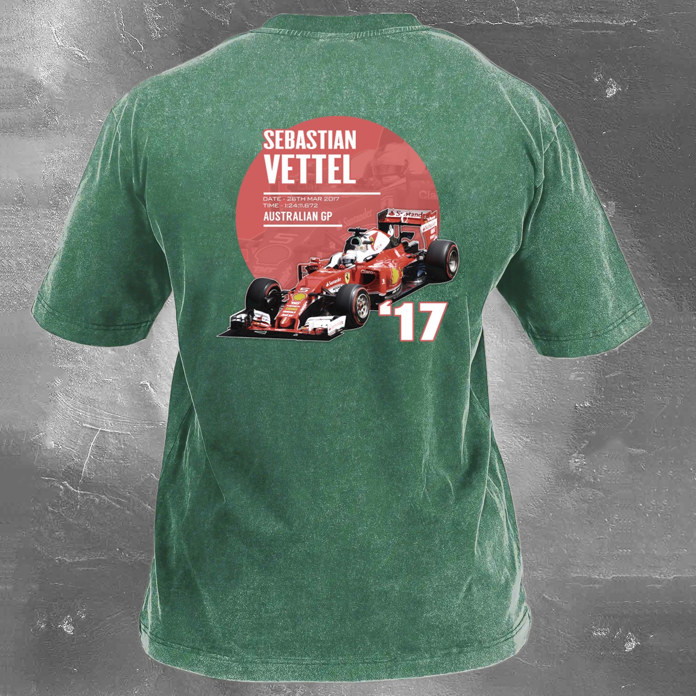 Racing Legend Vintage Cotton Washed T-Shirt 034