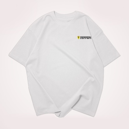 Classic Racing Race Car Team Street Print Pure Cotton Casual T-Shirt 08